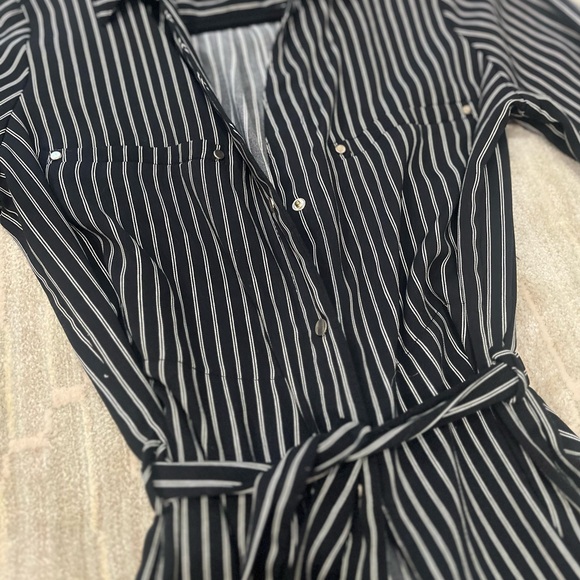 Dynamite Striped Maxi Button Up - Picture 3 of 9